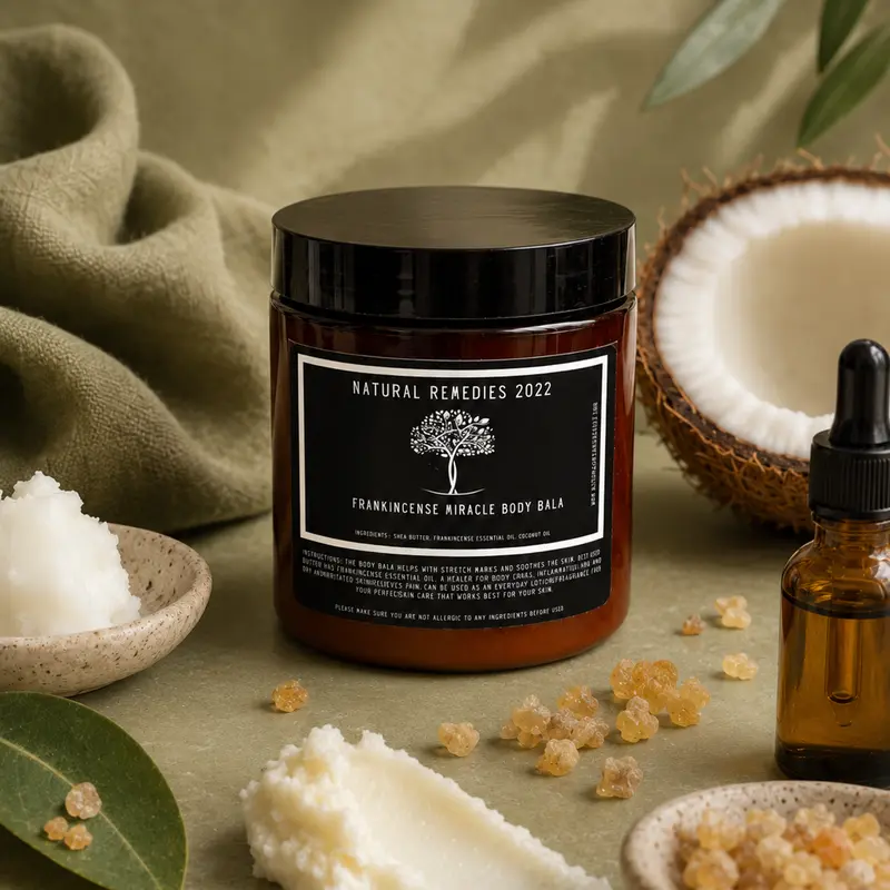 The Miracle Body Balm, Natural Moisturizing Coconut & Shea Body Care Moisturizer for Dry Skin