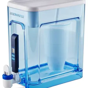 ZOOWATER 22-Cup Ready-Read 5-Stage Water Filter Pitcher with 0 TDS, IAPMO Certified to Reduce PFOA/PFOS, Lead, Chromium, and Mercury, BPA Free