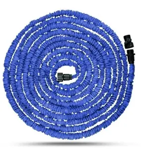 100FT Expandable Garden Hose with Spray Nozzle, Flexible Retractable Water Hose for Garden Watering Car Washing & Multiple Outdoor Uses