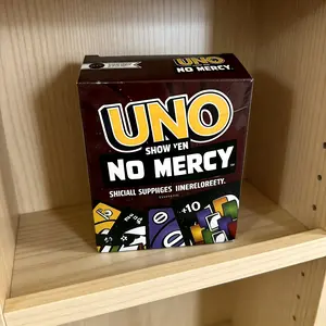 2026 Uno No mercy Game Board Games UNO Cards Table Family Party Entertainment UNO Games Card Toys Children Birthday Christmas