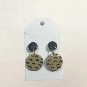 Abstract * Dangle Stud Polymer Clay Earring Female Female Female
