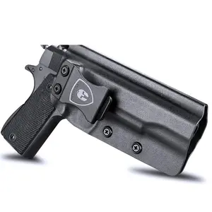 WARRIORLAND 1911 Holster IWB Kydex for Colt Kimber Springfield S&W Ruger Taurus No Rail 5'' 4.5'' 4.25'' Barrel Adjustable Posi-Click Retention Right Handed