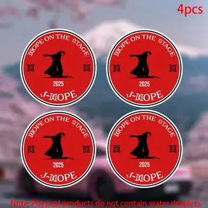 4pcs J-Hope Bts Stickers, Durable Vinyl Car Decals for Doors Windows Laptops Furniture, Perfect for Fans & Customization