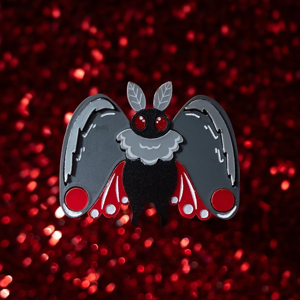 Mothman Acrylic Brooch - Fashion Accessory