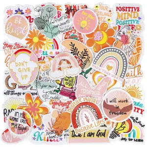 Christian Iron on Patches Embroidered for Backpacks: 42pcs Religious Vintage Girly Trucker Hat Patches Iron on - Positive Motivational Quotes Patches Sew on Applique for Clothing Jackets