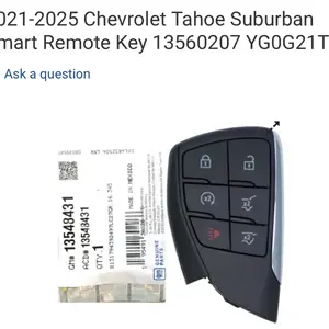 2021-2025 Chevrolet Tahoe Suburban Smart Remote Key 13560207 YG0G21TB2