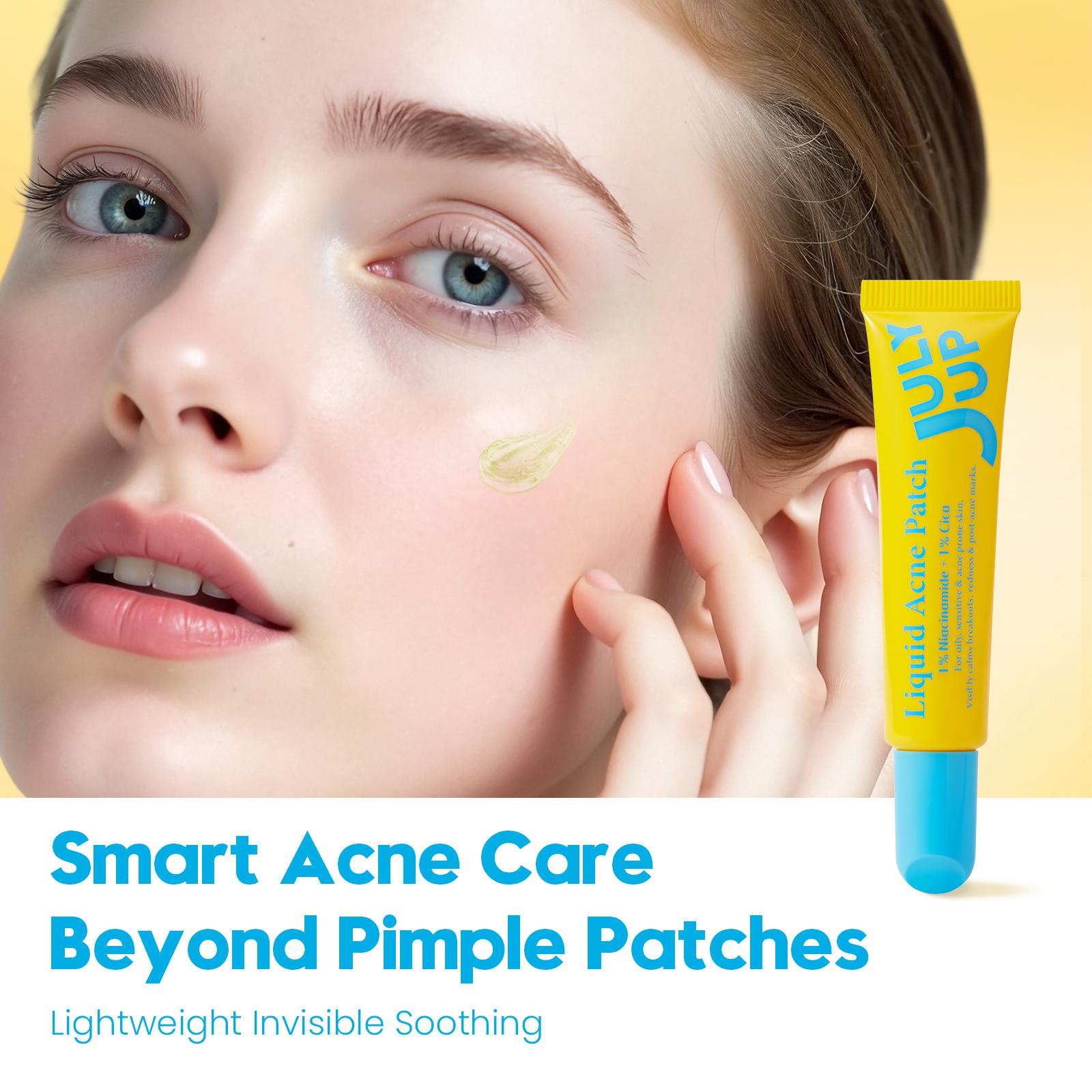 Invisible Liquid Pimple Patch | Fast-Acting Acne Spot Treatment | Calming Sulfur & Niacinamide Gel