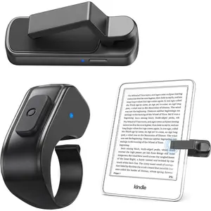 SQ-RDC010 [Case-Friendly] Remote Control Page Turner Ring for Kindle Paperwhite Oasis Scribe Kobo eReaders, Camera Camcorder Remote Controls, Page Turner Clicker for iPhone ipad Tablets with Storage Bag