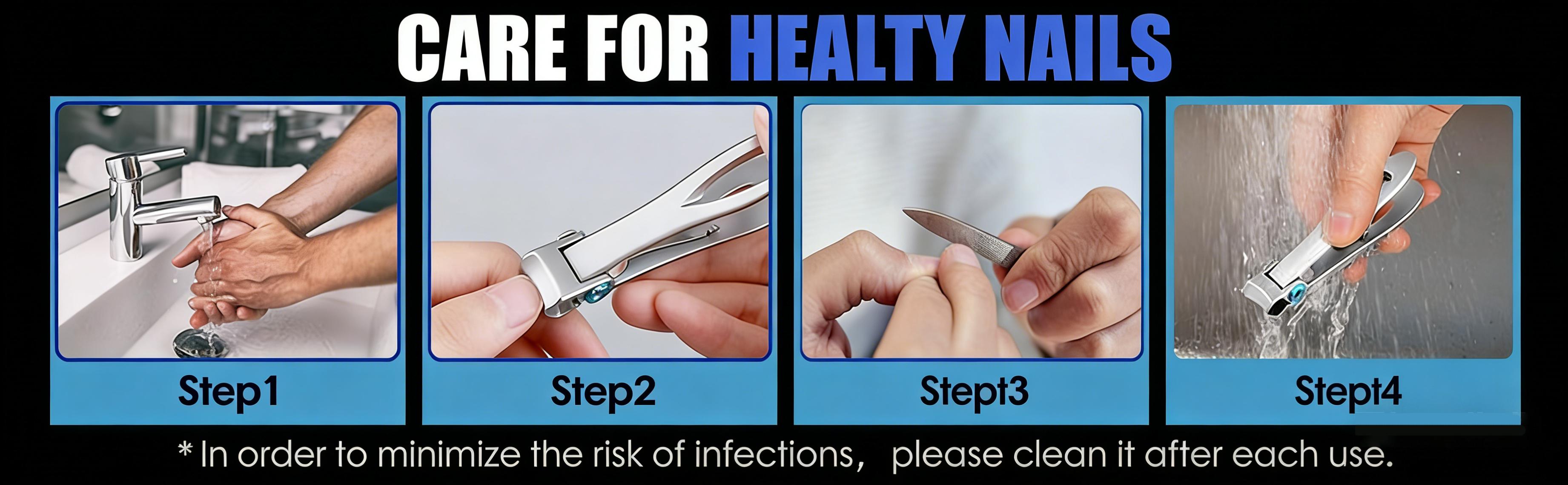 Senior-Friendly Extra Large Toenail Clippers | Oversized Wide Jaw Stainless Steel Nail Clippers for Thick Nails