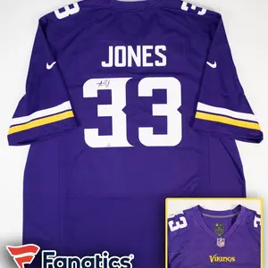Aaron Jones Signed Minnesota Vikings Nike Game Replica Jersey Fanatics Certified