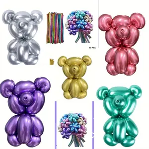 Balloon Metallic 50 pcs 260 Long - Perfect Complement to Your Decoration