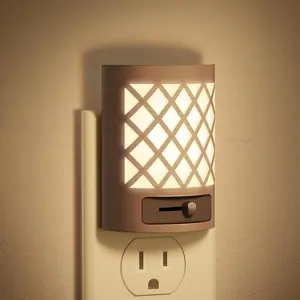 L-RDL001  Night Light, Nights Lights Plug Into Wall [2 Pack], Plug in Night-Light, Nightlight, Dusk to Dawn Sensor, Adjustable Brightness Nightlights for Bathroom, Hallway, Stairway, Soft White
