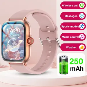 1.83 Inch Smartwatch, Wireless Calling/dialing, Multi-Sport Modes, Call & Message Alerts, Compatible iOS/android, Unisex, Sports Tracking Wristwatch
