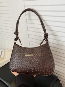 Elegant Half-Moon Shoulder Bag, Adjustable Strap, Classic Design for Daily Commute, Business Travel, Shopping, Casual Style, Hobo Shoulder Bag