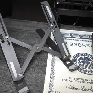 Adjustable Heat Dissipation Laptop Stand, 1 Count Plastic Foldable Laptop Desktop Stand Holder, Portable Laptop Stand, Laptop Accessories