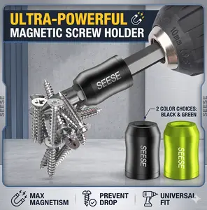 2-Pack Magnetic Screw Ring, 1/4 Inch Hex Bit Holder to Prevent Dropped Screws
