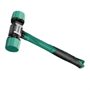 1pc Rubber Handle Installation Hammer, Non-Bounce Rubber Mallet, Durable Waterproof Tool for Floor Tile Installation
