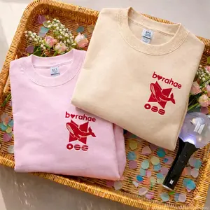 [SHIP FROM US] Borahae Embroidered Sweatshirt, Bangtan Comeback Embroidered Sweatshirt, Army World Tour Concert Crewneck, K-Pop Inspired Fan Gift, Unisex Vacation Hoodie