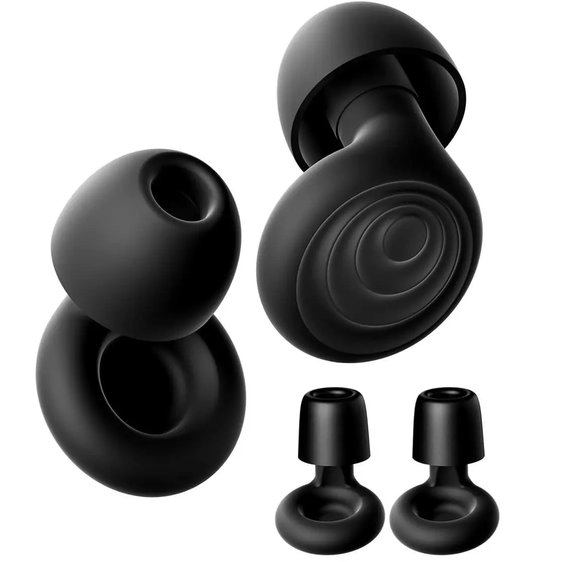 New Silicone Noise Cancelling Earplugs, Sleep Specific Anti-Noise Ear Plugs, Soft Silicone Material, Strong Sound Blocking, Unisex