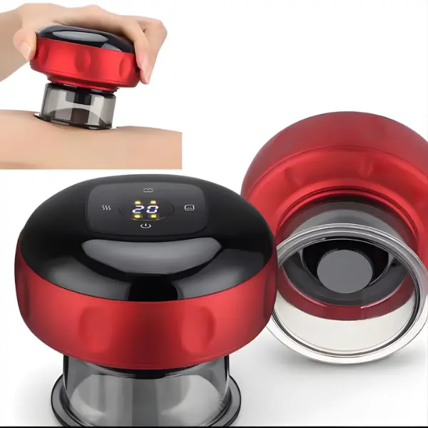 Smart Wireless Electric Vacuum Cupping Massager with Timer – Adjustable Suction Body Scraping Therapy Device for Muscle Relief, Slimming & Beauty Health Care