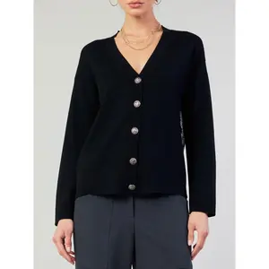 long sleeve women combo cardigan Comfort Fit Womenswear Black