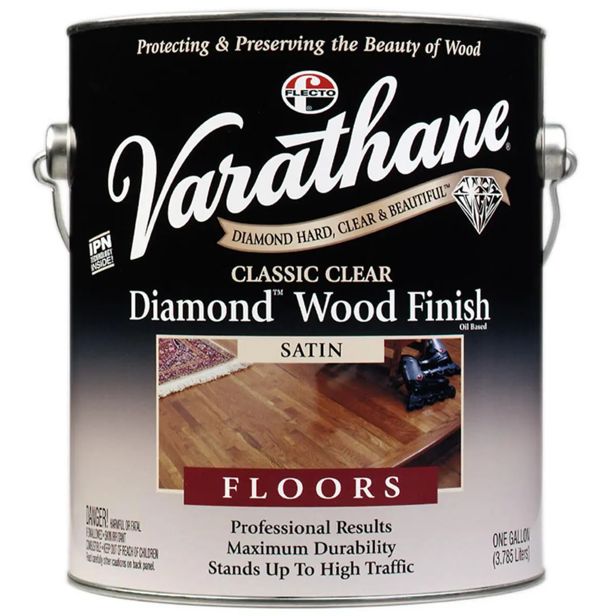 212 MAIN Rustoleum Classic Diamond Wood Floor Finish - Satin, 1-gal Size, Protects Wood, Stain Resistant, 230231 Pack of 2
