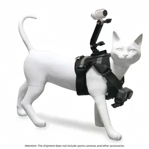 Yingshi Go 3 Cat Vest Camera Mount for Dji Sports Camera, First-Person Dual Shooting for Cats, Pet Photography Accessory