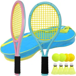 Tennis Racket for , and   3~15, Tennis Racket Set Including 4 Shuttlecocks,2 Tennis Balls,2 Foam Balls and 1 Carrying Bag
