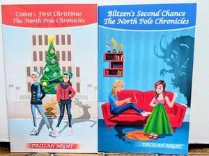 The North Pole Bundle: Comet's First Christmas & Blitzen's Second Chance - Sweet Lesbian Romantasy, Santa's Shapeshifting Reindeer, Christmas in New York, Fake Dating