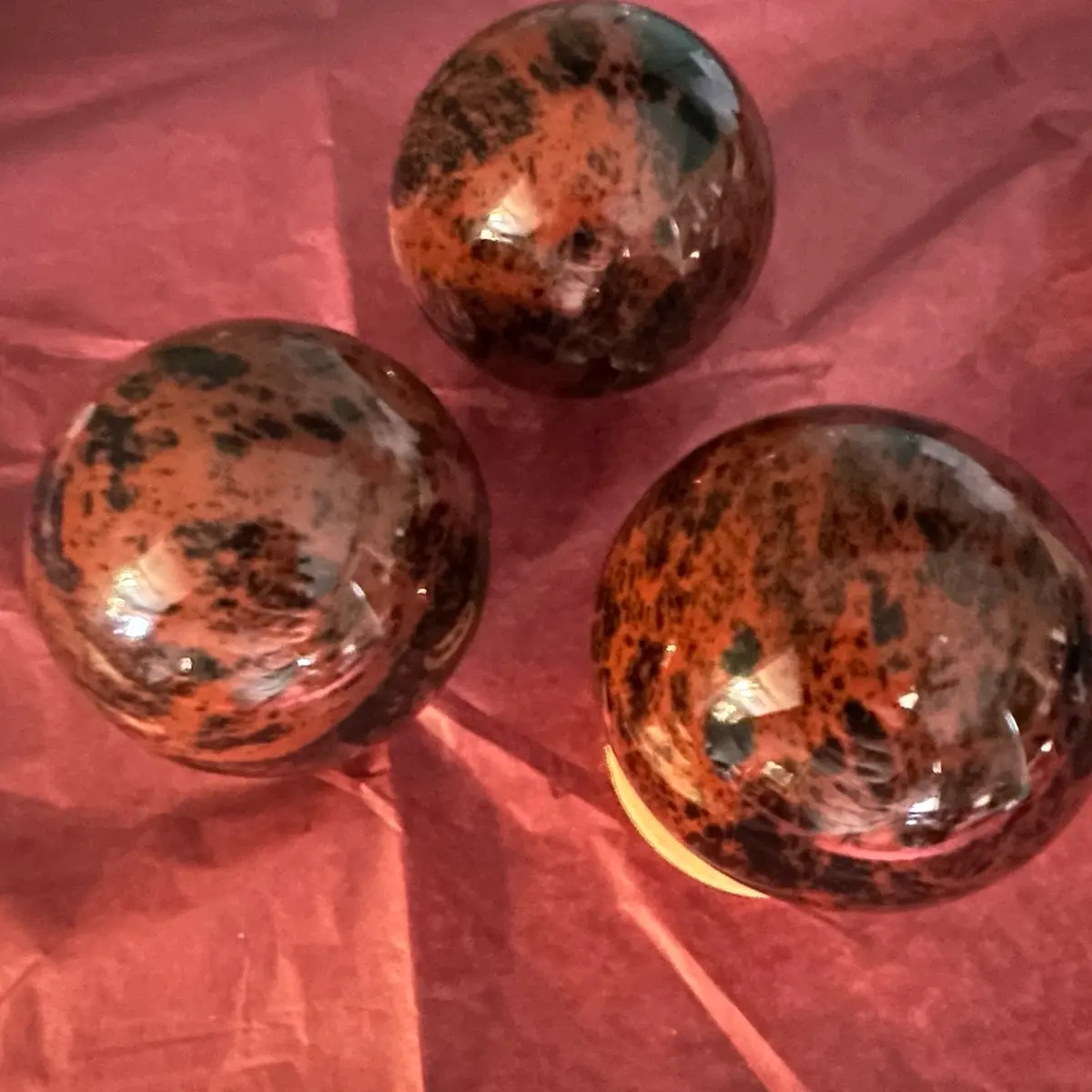 Mahogany Obsidian Spheres Mahogany Obsidian Spheres