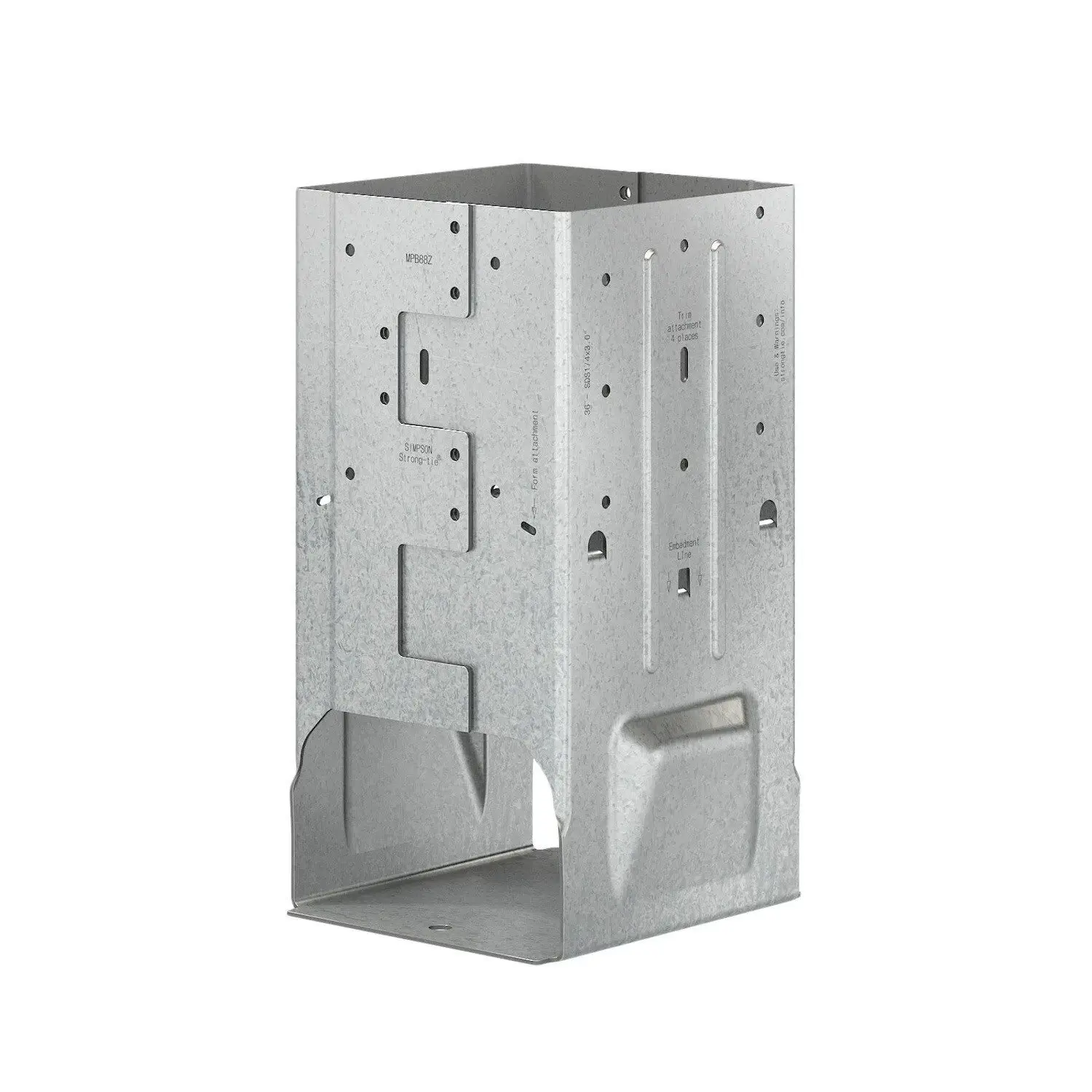 Simpson Strong-Tie MPB88Z (8x8) Moment Post Base - Zmax Finish