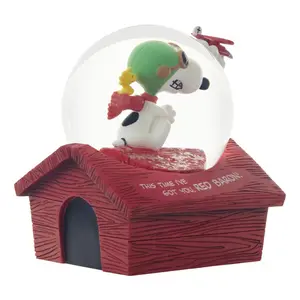 Precious Moments Peanuts This Red Baron] Musicnow Globe