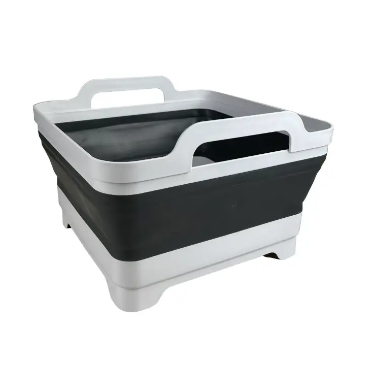 10-Quart Collapsible Sink 12.1 in L x 12.1 in W x 2.75 in H (7.87 in Expanded)