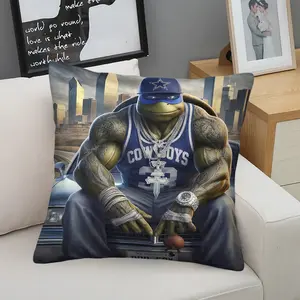 Teenage Mutant Ninja Turtles Single Sided Graphic Throw Pillow, 1 Piece Includes Pillow Insert, Seasonal Decorative Item For Sofa, Bedroom, Car, Soft And Durable Everyday Holiday Birthday Gift For Kids And Adults