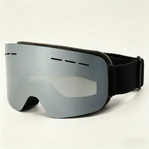 Cylindrical Ski Goggles Single-Layer Anti-Fog Windproof Snow Goggles with Vent Holes for Mountaineering
