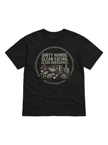 The "Grit &amp; Growth" Signature Tee | Dirty Hands. Clean Eating.