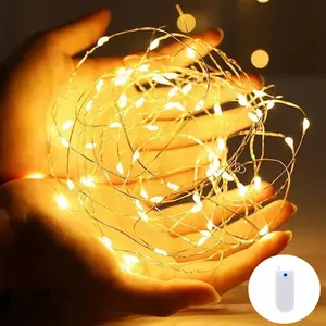 Household daily necessities Warm White Fairy Lights Battery Operated, 3 Speed Modes, 7Ft 20 LED Mini Fairy String Lights, Waterproof Twinkle Firefly Fairy Lights for Bedroom DIY Wedding Christmas Halloween Decoration