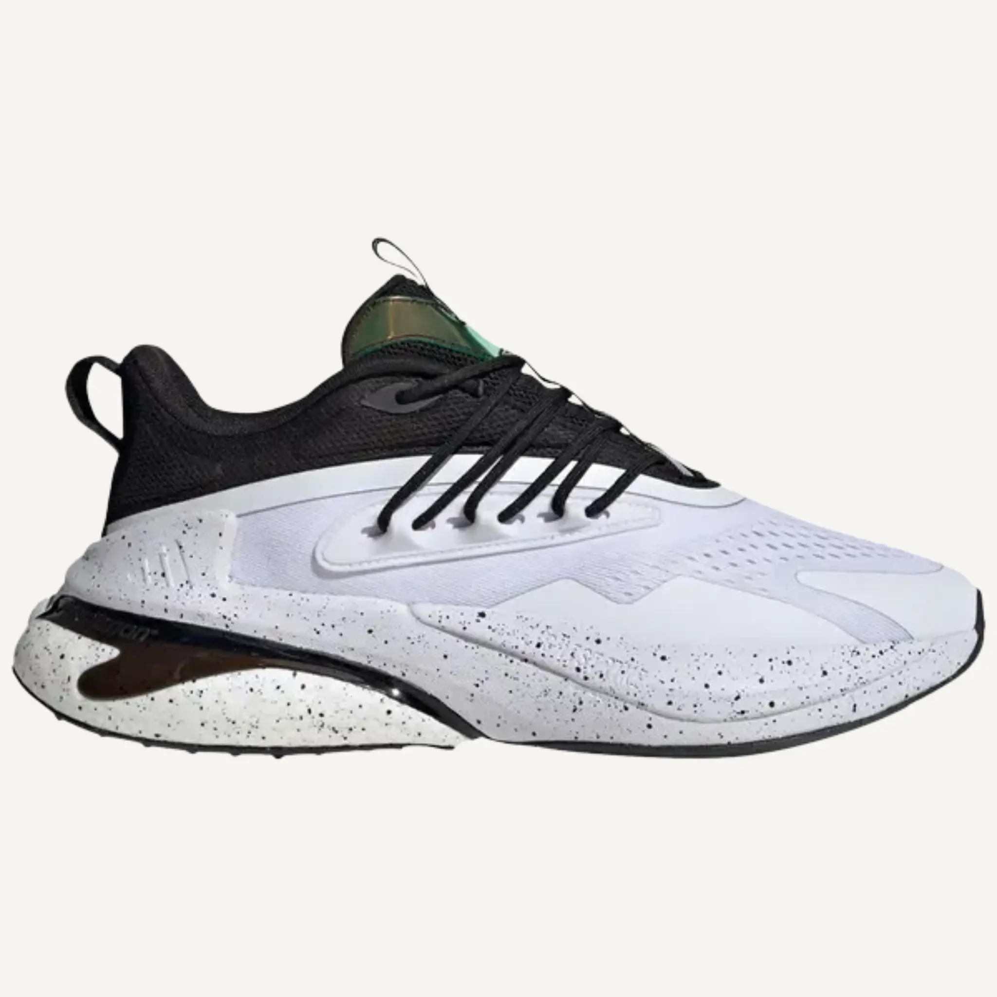 Adidas Men's White/Black AlphaBoost V2 Sneakers, IH0694 (No Box)