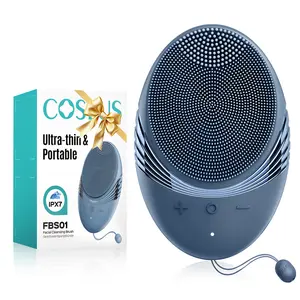 COSLUS Facial Cleansing Brush Face Scrubber : Portable Silicone Waterproof Rechargeable Face Wash Brush, 5 Cleansing Modes, Electric Deep Cleaning for Men & Women, Removing Blackhead SummerVibes