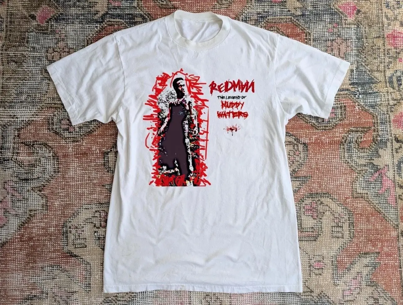 Rare Redman The Legend Of Muddy Waters T- Shirt White Size S- 234XL NZ264 4
