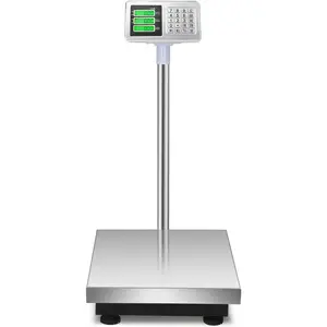 661lbs Weight Electronic Platform Scale,Stainless Steel High-Definition LCD Display,Digital Floor Heavy Duty Scales,Perfect for Luggage Package Price Computing Postal Shipping Mailing