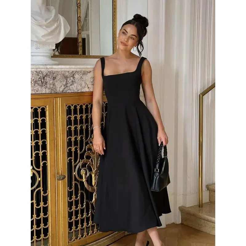 aline sleeveless white datenight dress - TikTok Shop