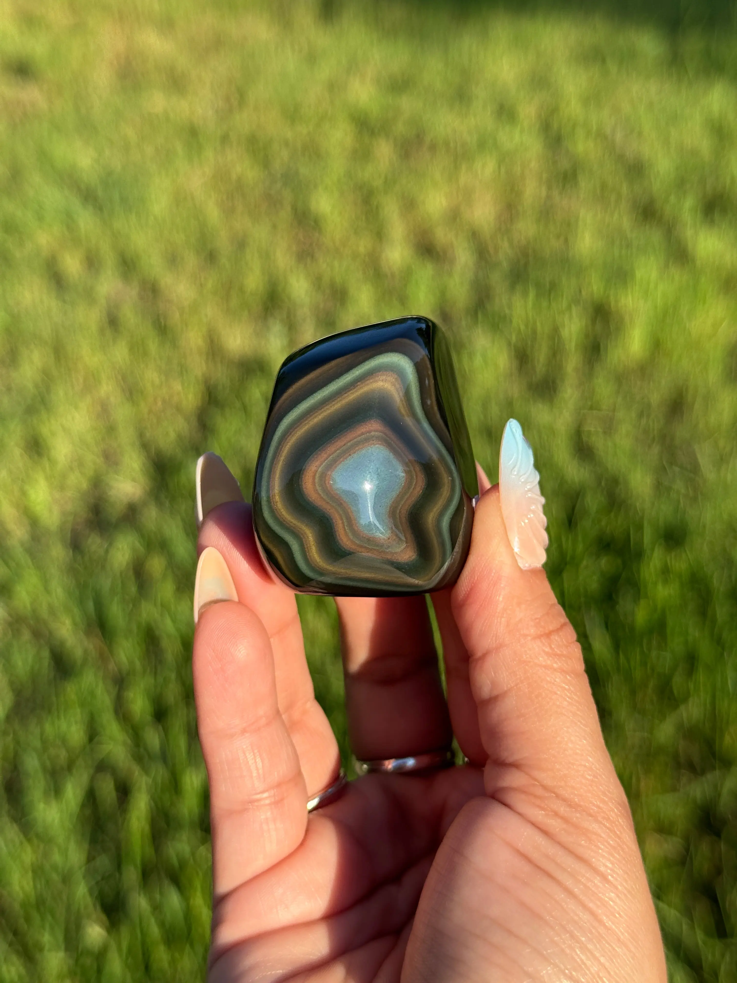 High Quality Rainbow Obsidian Polished Freeform | 📍Mexico RO-6