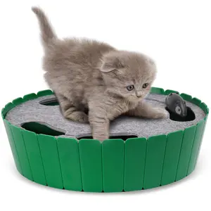 Whack-a-mole Electric CatToy,Interactive Cat Toy with Running Mouse, Pop ancPlay Hide Seek Cat Toy,Pet Supplies indestructible Kitten cat toys cat stuff
