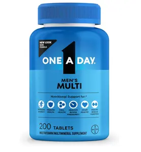 Multivitamin for Men - Daily Mens Multivitamins with Vitamin D, Zinc, Folic Acid, and B Vitamins, Physical Energy Support, 200 Count