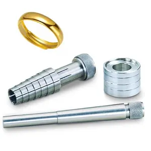 4Pcs/Set Ring Stretcher Tool Kit,Ring Resizer for Gold,Silver and Other Soft Metals,Durable and Portable with Mandrel and Expander Rod,Easy-to-Use Sizing Tool for Jewelry at Home or Professional Use,Hand Tools Kits