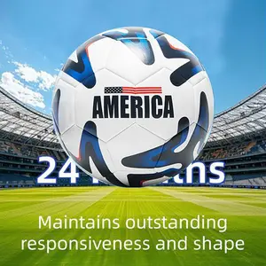 Official size 5 match ball designed for professional competitions, featuring 4mm thickened anti-burst PU leather that is wear-resistant, burst-resistant and high-elastic, with 8 separate hand-stitching processes, suitable for training and games.
