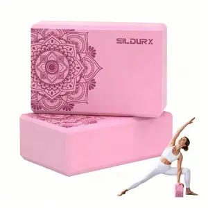 Yoga Blocks Set of 2, Non-Slip Support Blocks for Dance, Ballet Fitness Kit, Home Gymnastics Training, Balance for Gymnastics