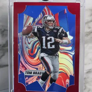 Tom Brady Patriots Custom One of One Football Card