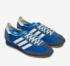 Adidas Womens Size: 7.5 SL 72 OG Lace Up Sneakers Shoes Casual - Blue, White